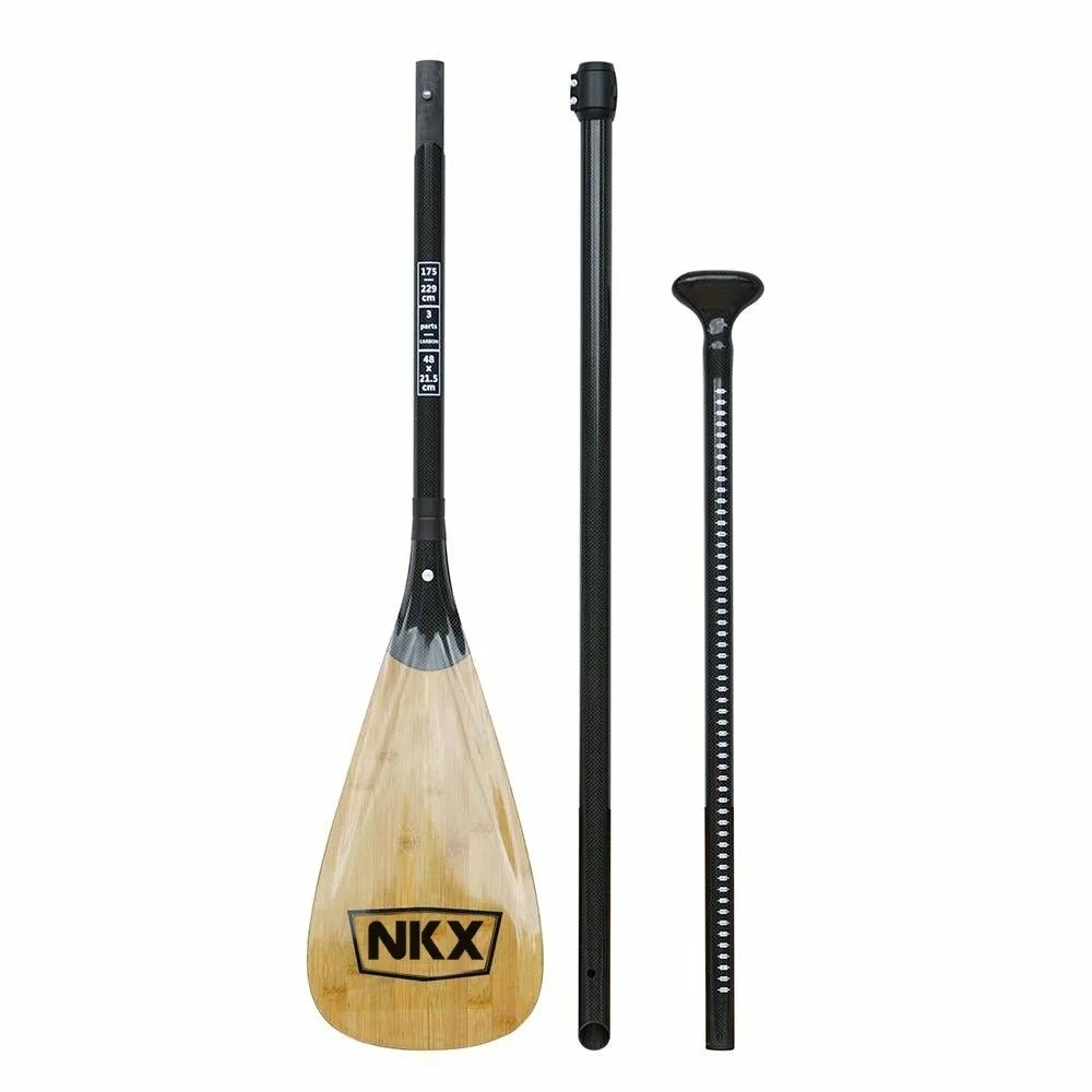NKX Dream Bamboo/Carbon SUP Paddle 3-Piece 4 NKX Dream Bamboo/Carbon SUP Paddle 3-Piece - Image 4
